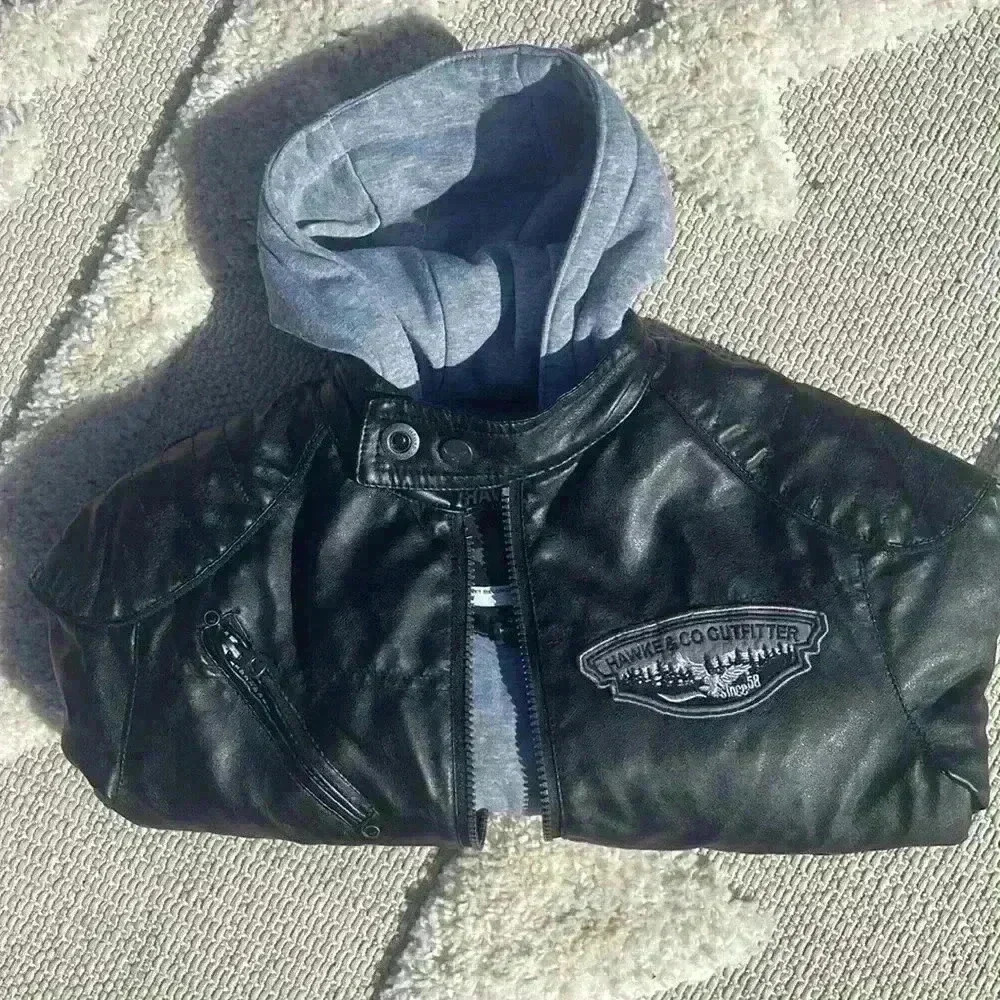 NWOT! Hawke & CO Outfitter Faux Leather Jacket 4T - Picture 11 of 12